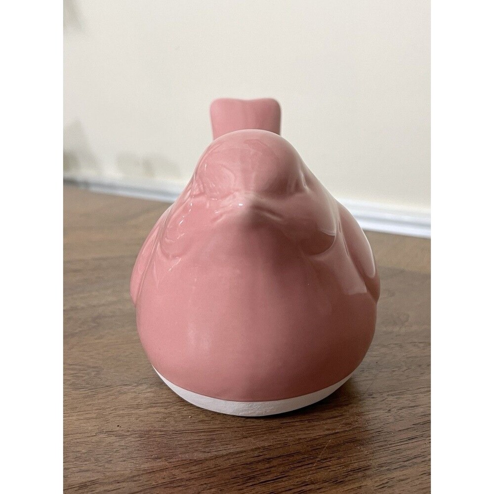 VTG Style Bubblegum Pink Bird Succulent Planter Coquette Farmhouse Bird Lovers - Picture 3 of 10